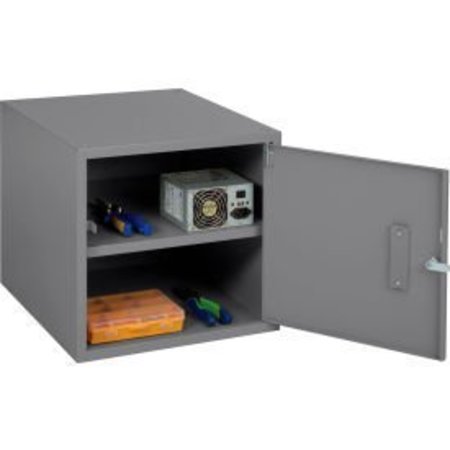 GLOBAL EQUIPMENT Steel Cabinet For 30"W Euro Workbench, 17-1/4"W x 20"D, Gray 242242